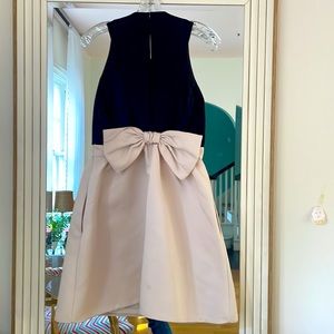 Kate Spade black and white bow cocktail dress